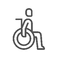 651 disabled person outline